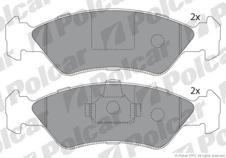 Тормозные колодки Polcar S70-0030