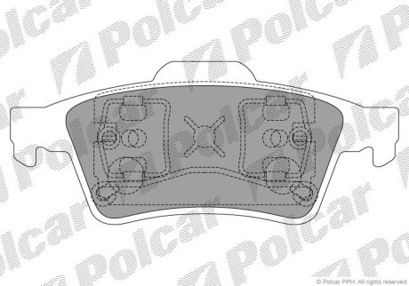 Тормозные колодки Polcar S70-2025