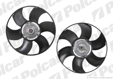 Вентилятор с вискомкомуфтой MB Sprinter 901-906 00-,Crafter 06- Polcar SV-6099