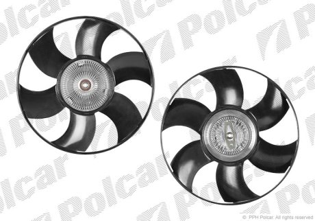 Вентилятор с вискомфтой MB Sprinter 901-906 00-,Crafter 06- Polcar SV-6099S