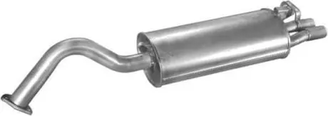 Глушник Audi 100 2.6/2.8 Алюмінізована сталь POLMOSTROW 0129