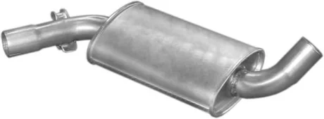 Резонатор VW Golf II 1.8/1.8i 84-89/Jetta 84-91 Алюмінізована сталь POLMOSTROW 3072