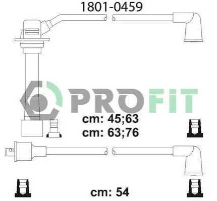 Комплект высоковольтных проводов PROFIT 1801-0459 (фото 1)