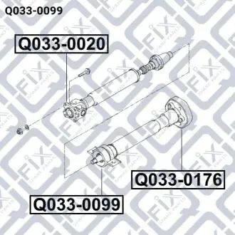 Підшипник підвісний карданного валу Q-fix Q0330099