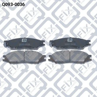 Колодки гальмівні передні дискові Q-fix Q0930036