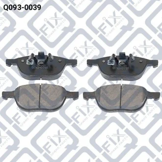Колодки гальмівні передні Mazda 3 BK/CR 02–/Ford Focus II 04–/C-Max 03–/Volvo S40 04–/V50 04– Q-fix Q0930039