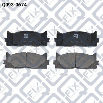 Колодки гальмівні передні Toyota Camry 2.4, 2.5, 3.5 01.06–/Lexus ES Q-fix Q0930674