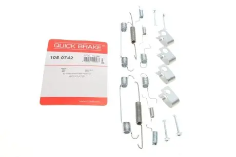 Комплект пружинок колодок стоянкового гальма QUICK BRAKE 105-0742 (фото 1)