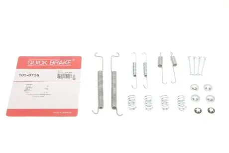 Комплект пружинок колодок стоянкового гальма QUICK BRAKE 105-0756
