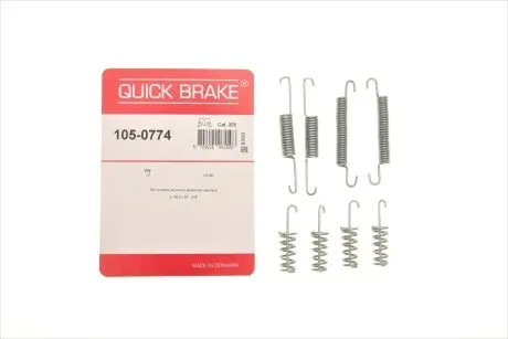 Комплект пружинок колодок стоянкового гальма QUICK BRAKE 105-0774