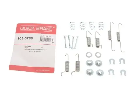 Комплект пружинок колодок стоянкового гальма QUICK BRAKE 105-0788