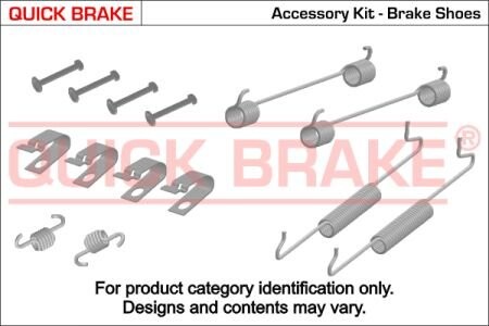 Комплект пружинок колодок стояночного гальма QUICK BRAKE 105-0881