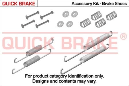 Комплект пружинок колодок стоянкового гальма QUICK BRAKE 105-0887