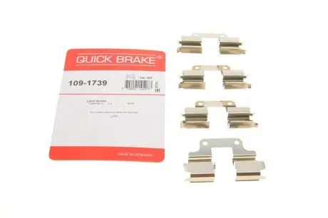 Фото комплект прижимних планок гальмівного супорту QUICK BRAKE 109-1739 Комплект прижимних планок гальмівного супорту QUICK BRAKE 109-1739