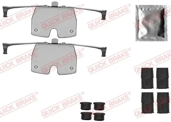 Планка супорта (переднього) прижимна (к-кт) BMW 5 (F10/F11)/7 (F01-F04) 08- (Ate) QUICK BRAKE 109-1851 (фото 1)