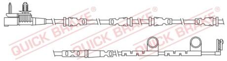 Датчик зносу гальмівних колодок QUICK BRAKE WS 0330 A