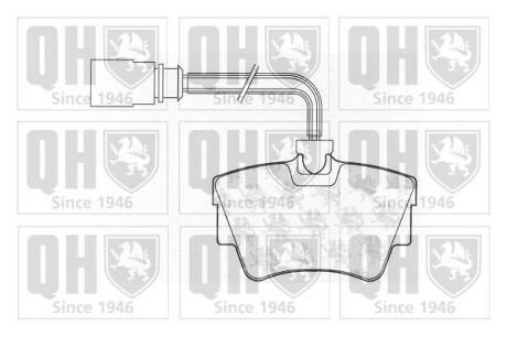 Гальмiвнi колодки дисковi QUINTON HAZELL BP1050