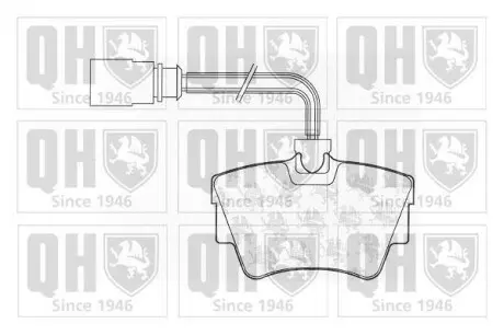 Тормозные колодки дисковые QUINTON HAZELL BP1050