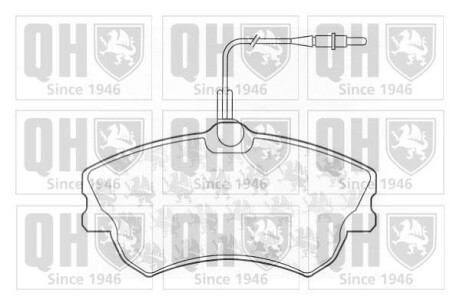 Гальмiвнi колодки дисковi QUINTON HAZELL BP1065