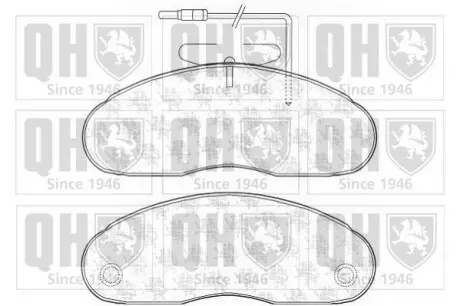 Тормозные колодки дисковые QUINTON HAZELL BP1136