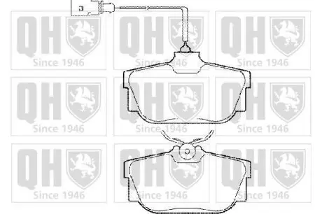Тормозные колодки дисковые QUINTON HAZELL BP1285