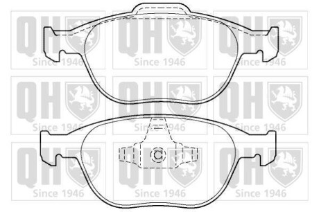 Гальмiвнi колодки дисковi QUINTON HAZELL BP1358