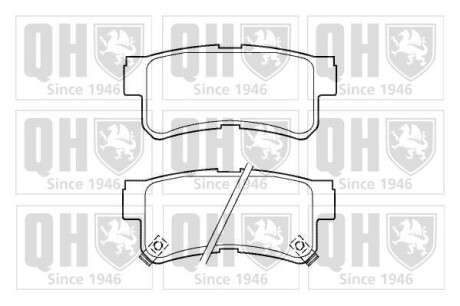 Гальмiвнi колодки дисковi QUINTON HAZELL BP1387 (фото 1)