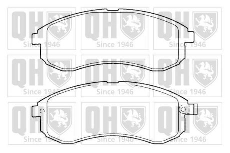 Гальмiвнi колодки дисковi QUINTON HAZELL BP1404