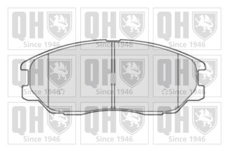 Гальмiвнi колодки дисковi QUINTON HAZELL BP1510