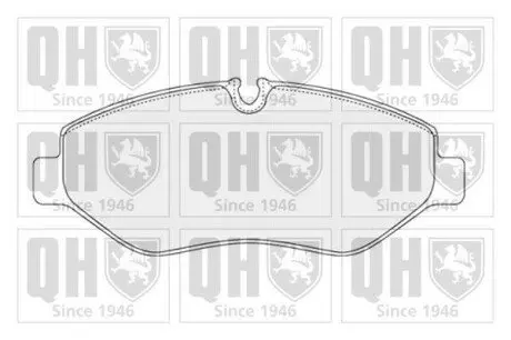 Тормозные колодки дисковые QUINTON HAZELL BP1555