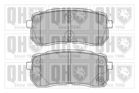 Гальмiвнi колодки дисковi QUINTON HAZELL BP1599 (фото 1)