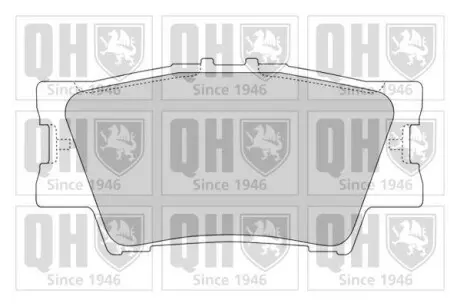 Тормозные колодки дисковые QUINTON HAZELL BP1602