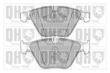 Гальмiвнi колодки дисковi QUINTON HAZELL BP1605 (фото 1)