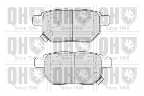 Гальмiвнi колодки дисковi QUINTON HAZELL BP1619 (фото 1)