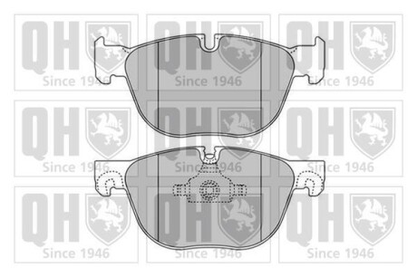 Гальмiвнi колодки дисковi QUINTON HAZELL BP1665