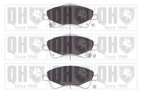 Тормозные колодки дисковые QUINTON HAZELL BP1679