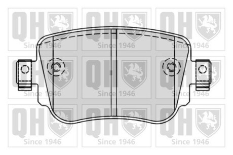 Гальмiвнi колодки дисковi QUINTON HAZELL BP1843