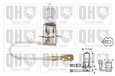 Автолампа H3 12V 55W PK22s QUINTON HAZELL QBL453