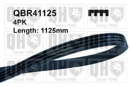 Ремень клиновой 4PK#1125 QUINTON HAZELL QBR41125