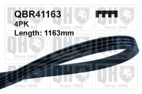 Ремінь поліклиновий QUINTON HAZELL QBR41163