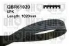 Ремiнь клиновий 6PK#1020 QUINTON HAZELL QBR61020 (фото 1)