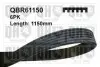 Ремiнь клиновий 6PK#1150 QBR61150