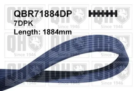 Ремень клиновой QUINTON HAZELL QBR71884DP