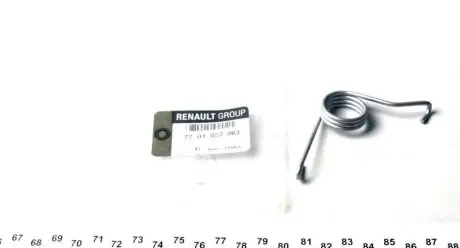 Пружина тормозного суппорта правая ttafic ii RENAULT 7701052563