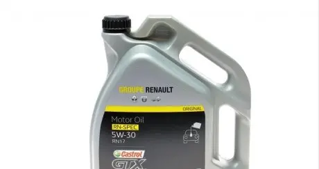 Масло моторное Renault Castrol GTX RN-Spec 5W-30 RN17, 5л RENAULT 7711658105