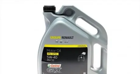 Масло моторное Renault Castrol GTX RN 710 5W-40, 5л. RENAULT 7711658111