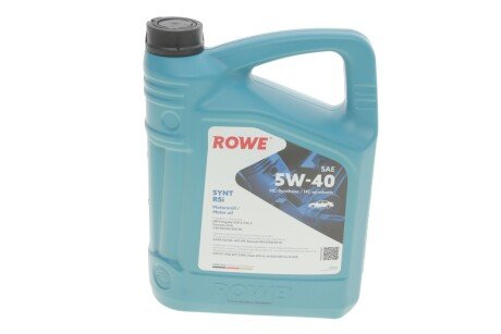 Моторное масло HIGHTEC SYNT RSi SAE 5W-40 (4 L) ROWE 20068-0040-99