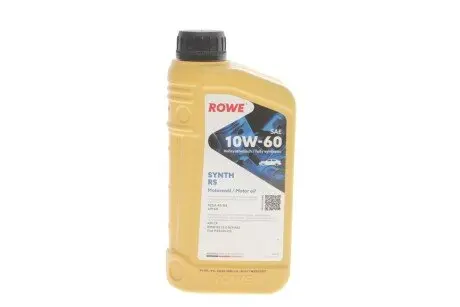 Моторное масло HIGHTEC SYNTH RS SAE 10W-60 (1 L) ROWE 20070-0010-99