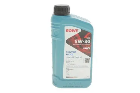 Моторное масло HIGHTEC SYNT RS SAE 5W-30 HC-C2 (1 L) ROWE 20113-0010-99
