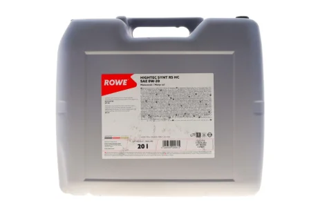 Олива моторна 0W20 HIGHTEC SYNT RS HC (20L) (ACEA A5/B5) (API SN/API CF) ROWE 20134-0200-99
